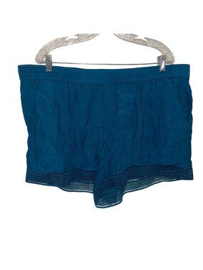 Ann Taylor Loft Womens XL Blue Lace Trim Shorts